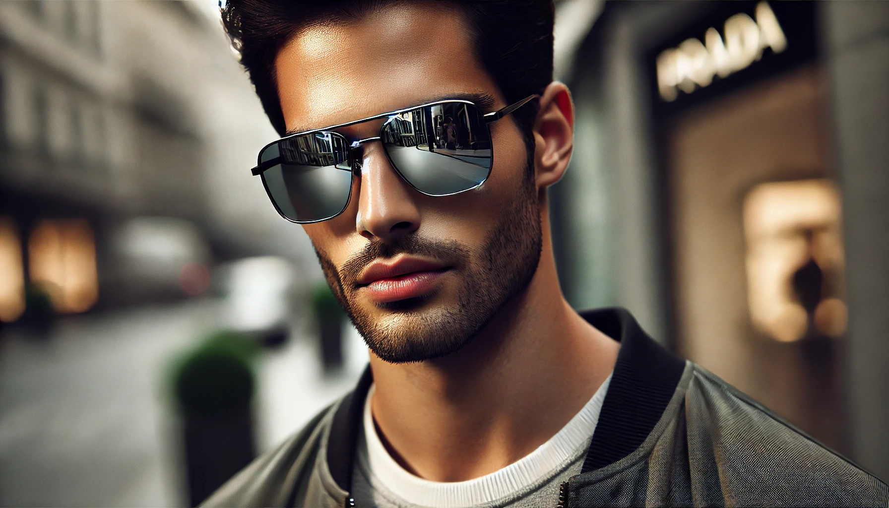 Óculos de Sol Prada Masculino Espelhado Jardim Assunção São Paulo SP